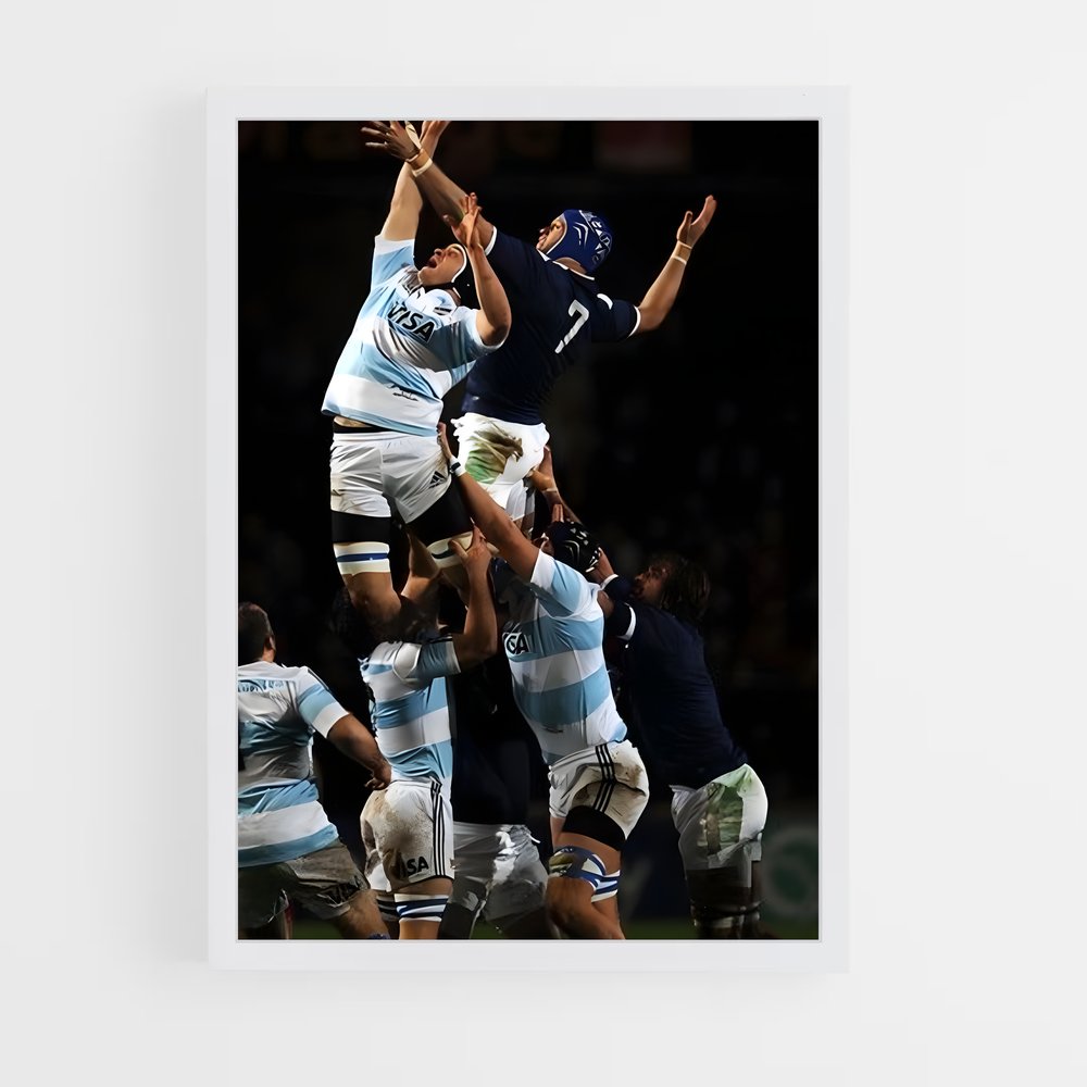 Poster La Percée Argentée – affiche Rugby (vue 3)